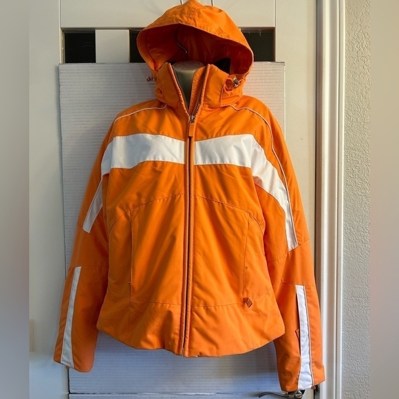 NILS women’s ski/snow boarding winter jacket full zip with velcro flap Sz-12 F15 - Picture 1 of 14